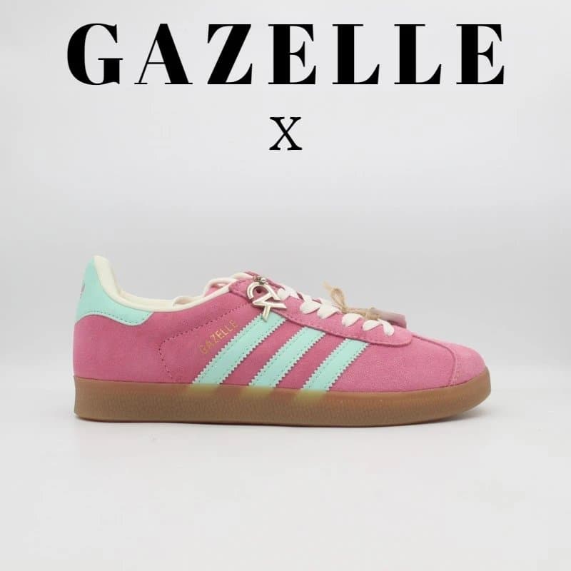 Adidas Gazelle Collab — IH5015 粉浅绿