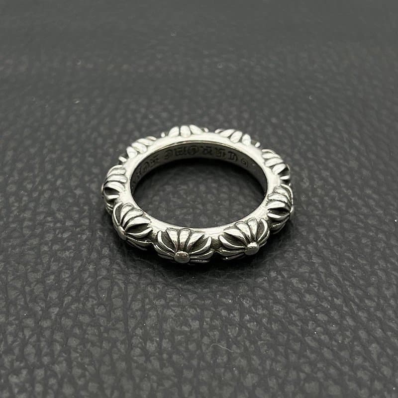 Chrome Hearts Floral Ring Sterling Silver