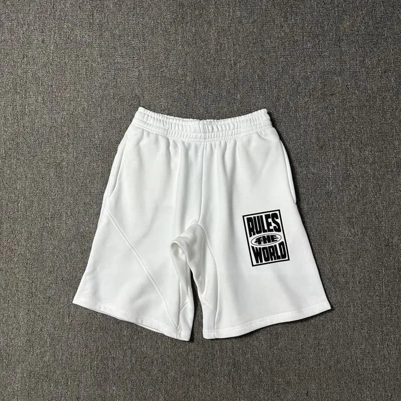 Travis Scott Logo Shorts Pink Script — 802白色