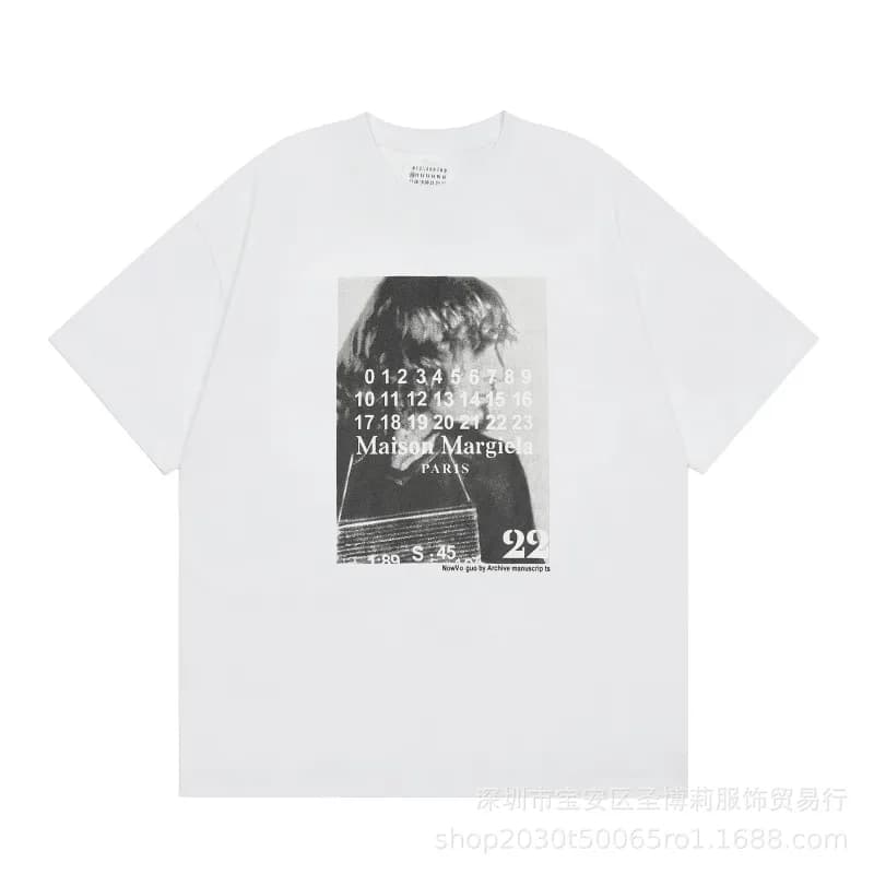 Maison Margiela T-Shirt Number Patch — 825白色