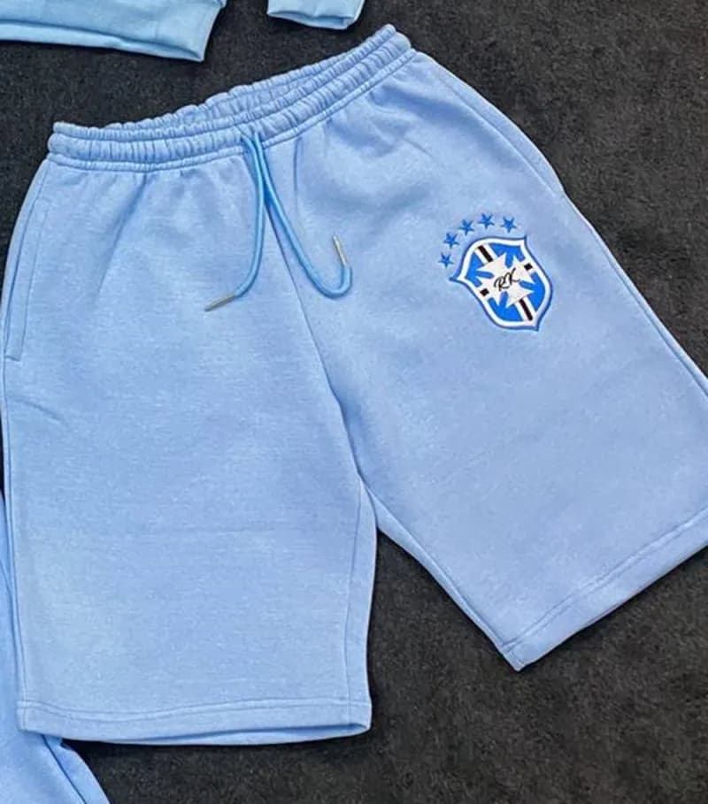 Nike Brazil Football Sweatpants Crest Logo — 蓝色短裤