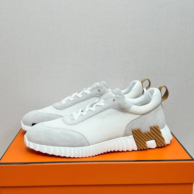Hermès H-Run Mesh and Suede