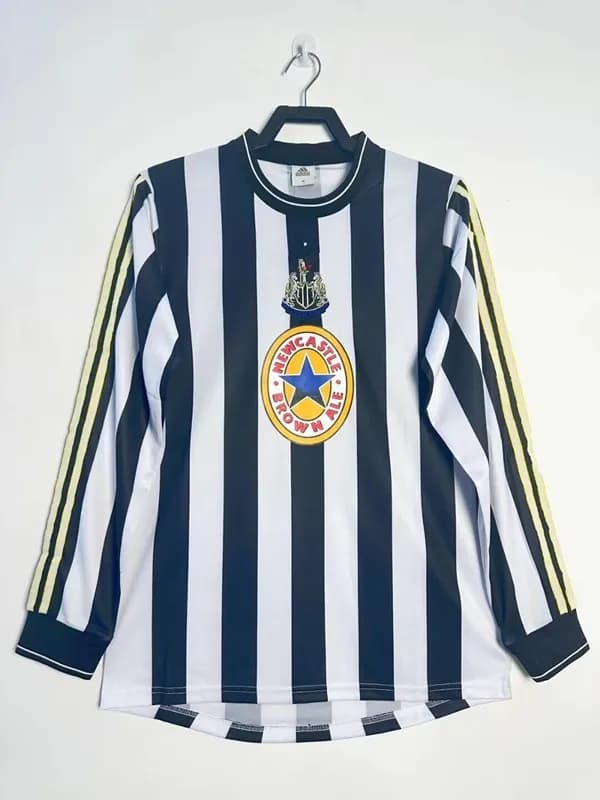 Adidas Newcastle United Home Shirt 1995-96 Brown Ale Sponsor