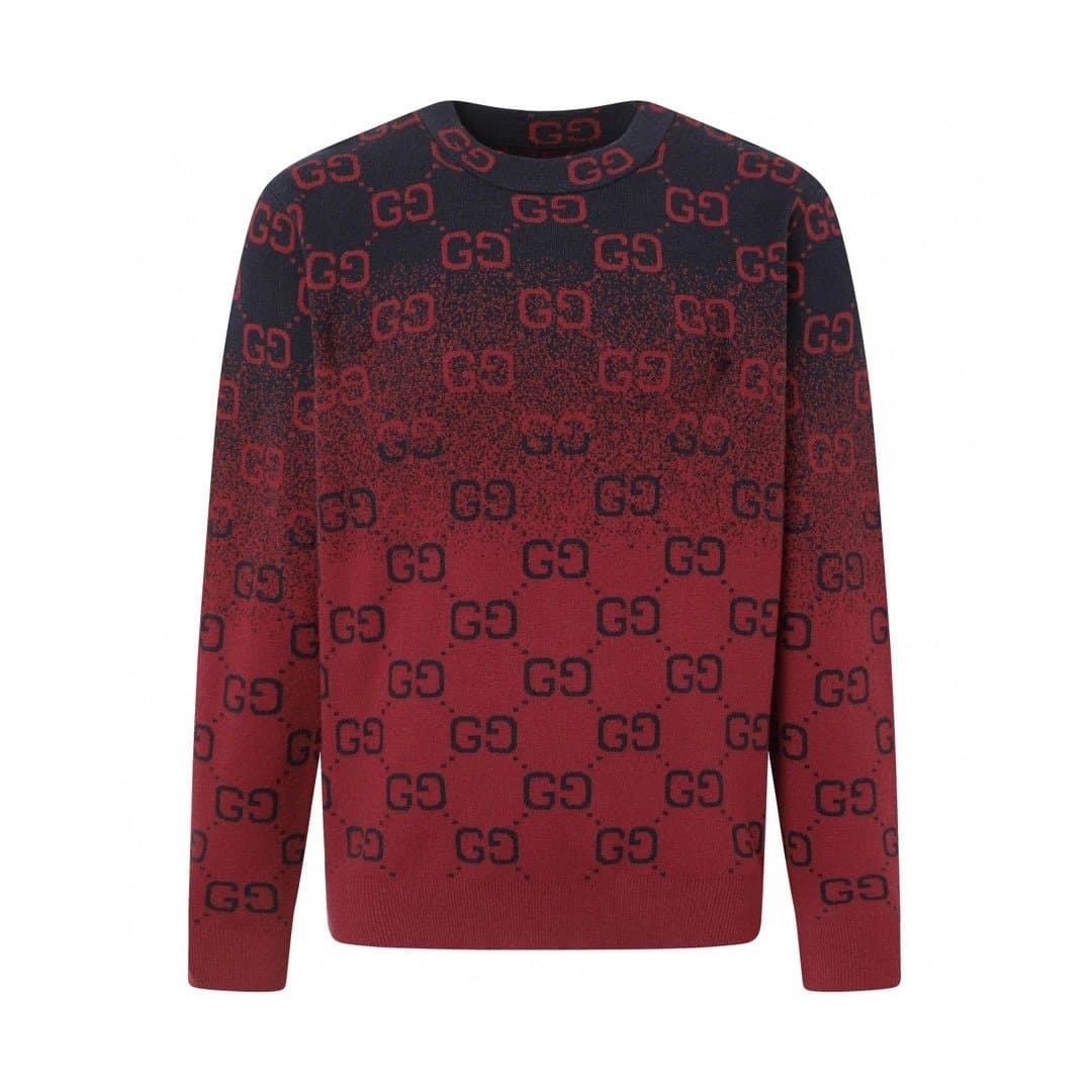 Gucci GG Monogram Knit Sweater Gradient Logo