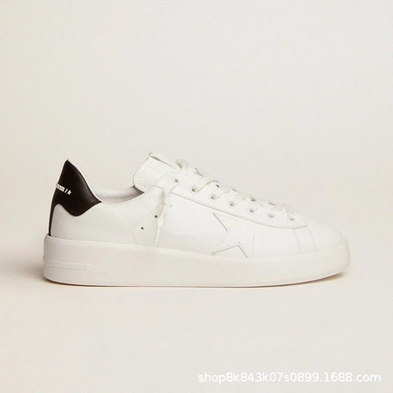 Golden Goose Super-Star White with Black Heel Tab