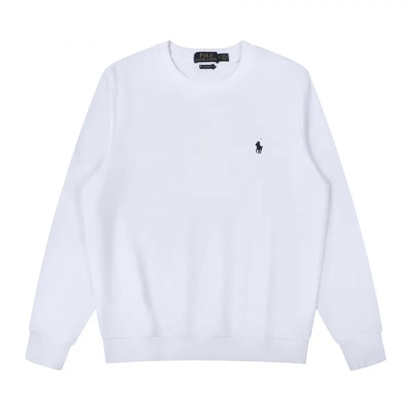Polo Ralph Lauren Full-Zip Hoodie Classic Fit — Round neck white green label