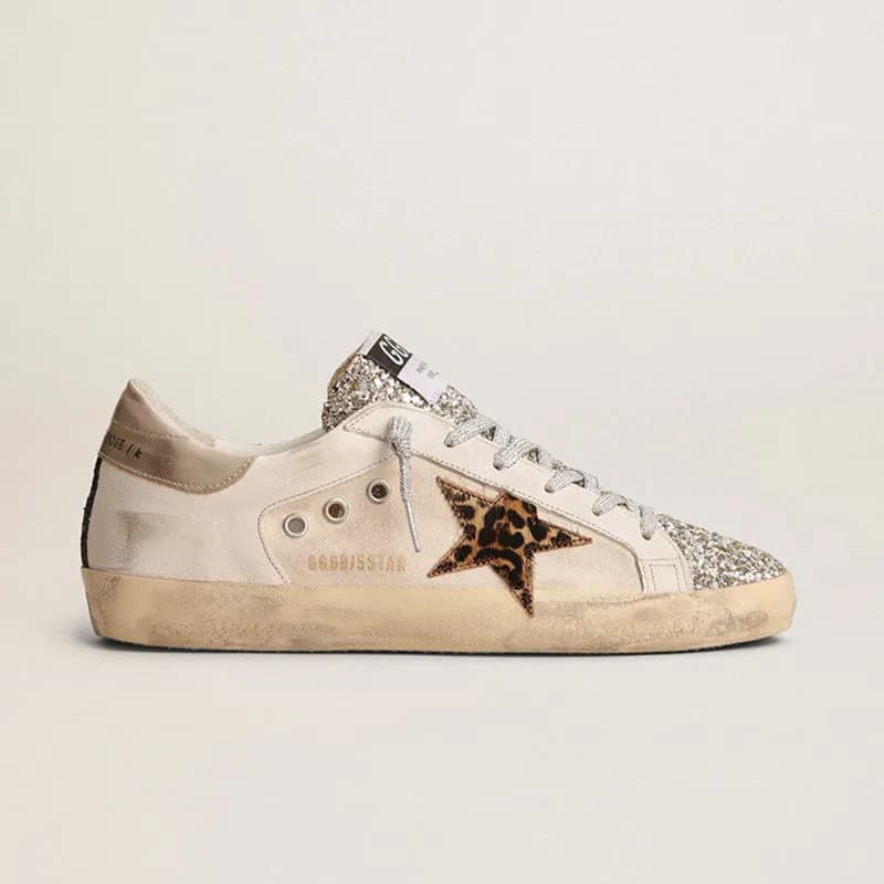 Golden Goose Superstar Leopard Star Glitter