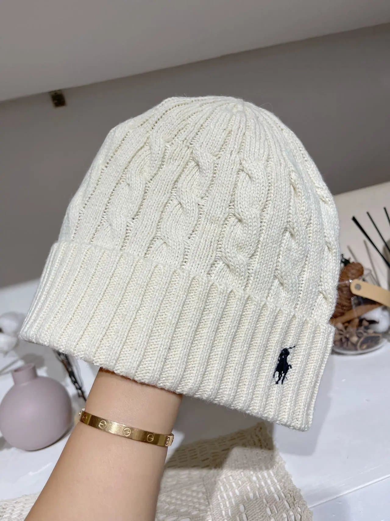 Polo Ralph Lauren Cable Knit Scarf Classic Cable — A6白色