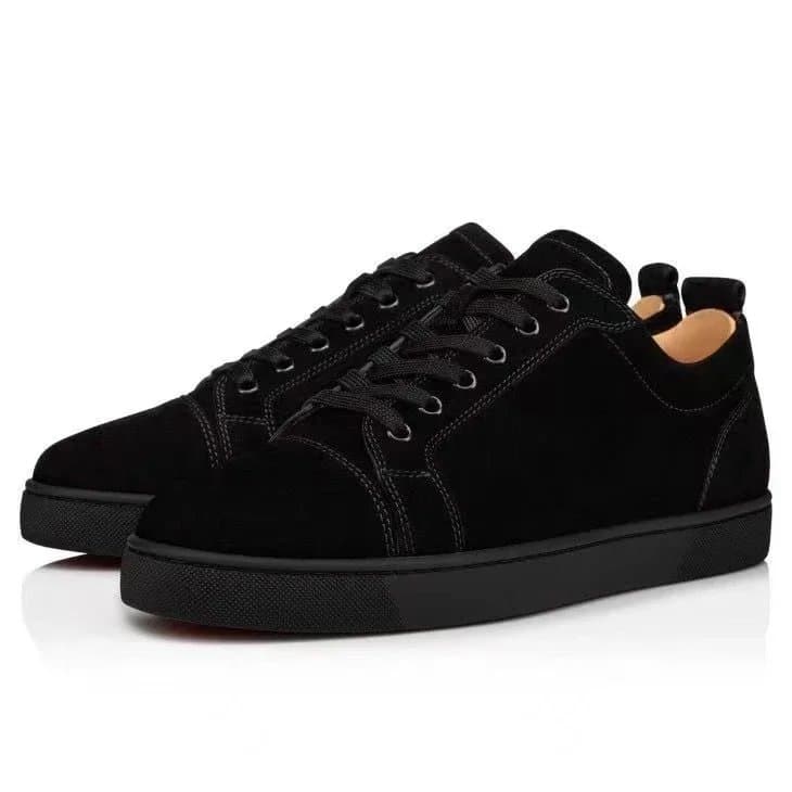 Christian Louboutin Louis Junior Black Suede