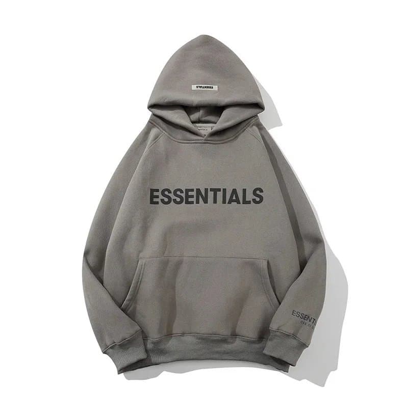 Fear of God Essentials Split Hem Shorts Heather Grey — 569# 卫衣  灰色