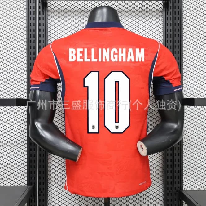 Nike England Home Jersey Bellingham #10