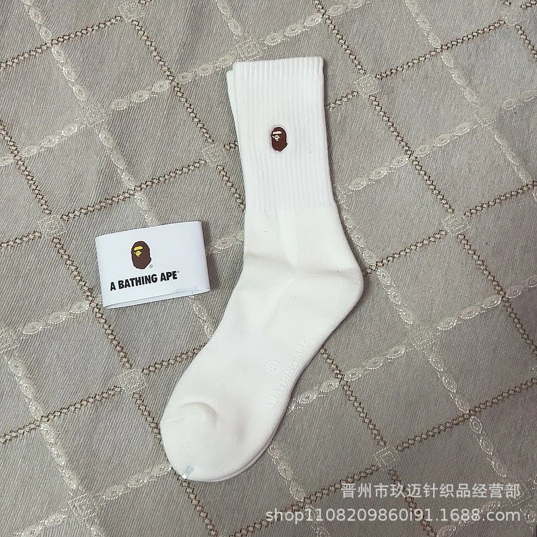 BAPE Crew Sock Ape Head Logo