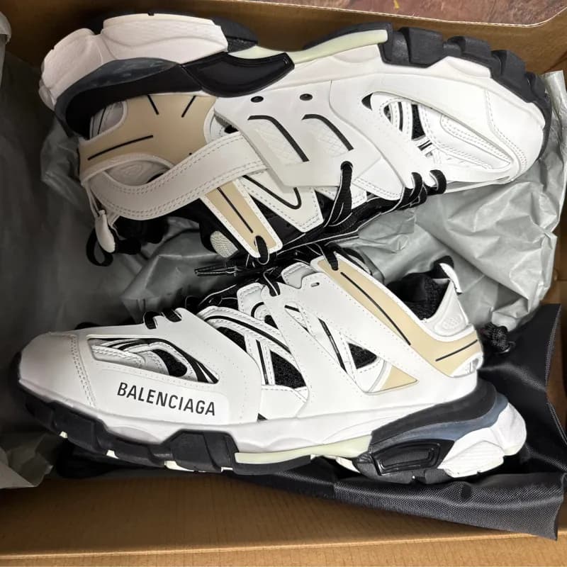 Balenciaga Triple S White Beige Black