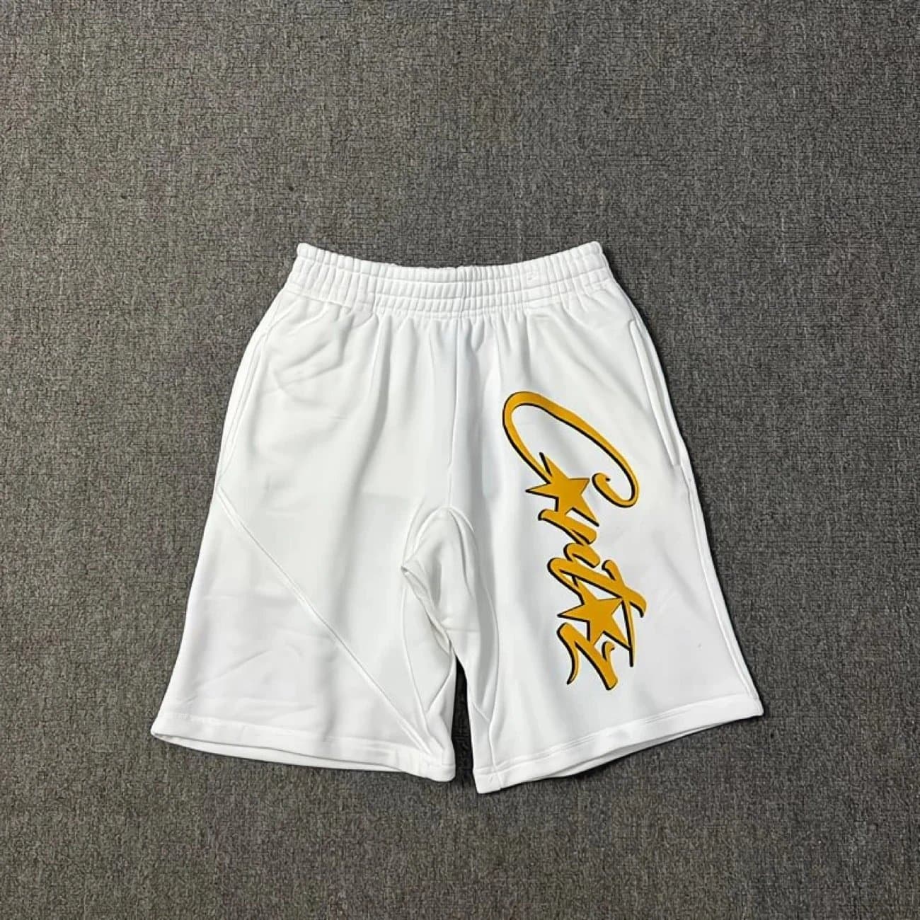 Travis Scott Cactus Jack Shorts Gold Script Logo