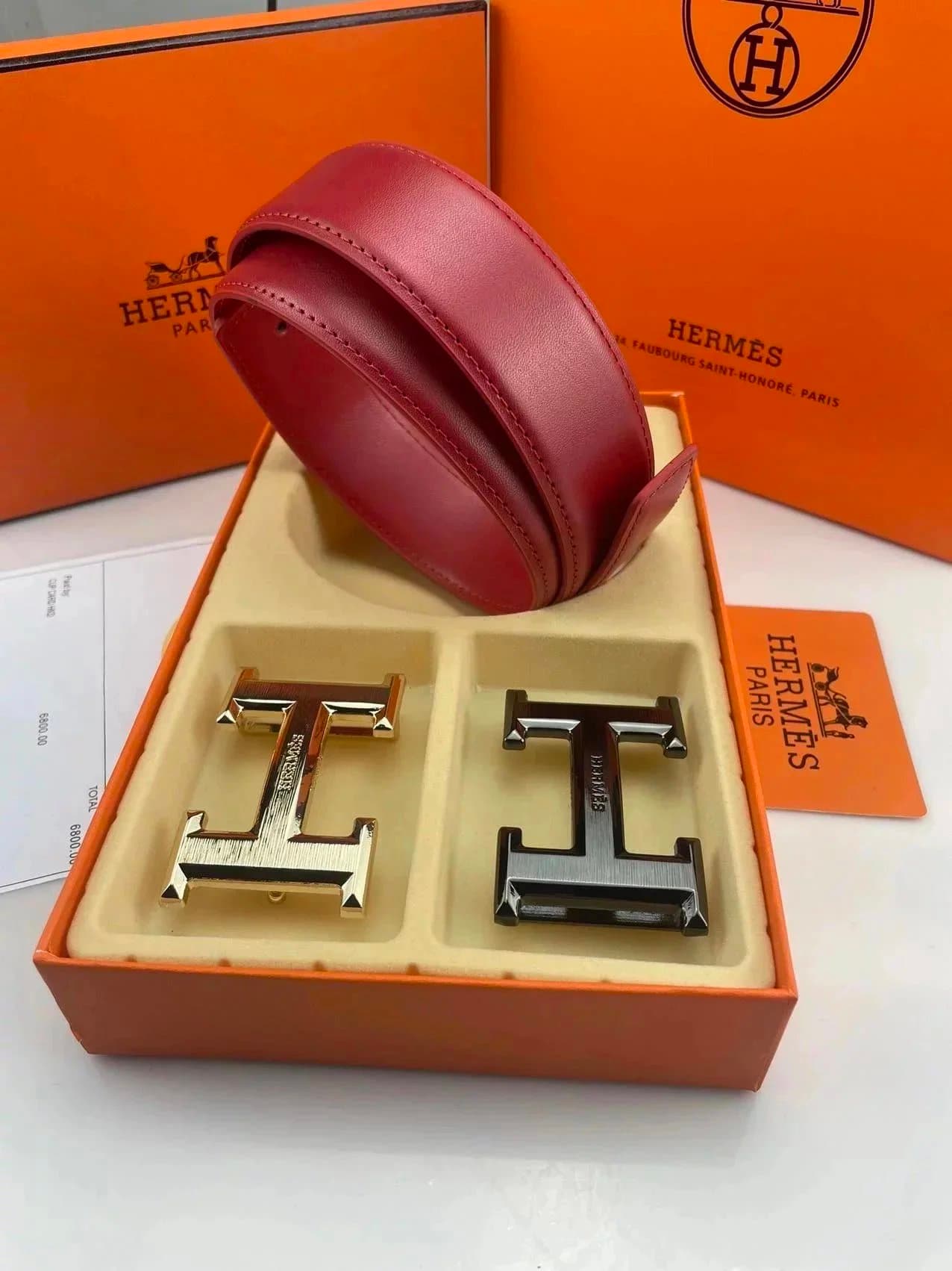 Hermès H Belt Interchangeable Buckles