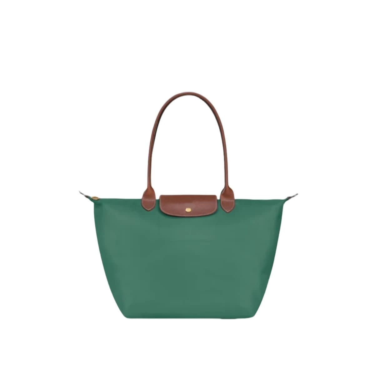 Longchamp Le Pliage Medium Tote — 经典鼠尾草绿