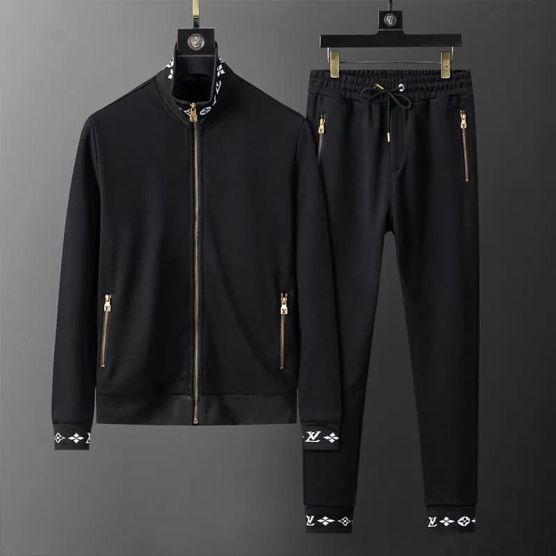 Hugo Boss Track Suit Black Beige Stripe — 38101 black