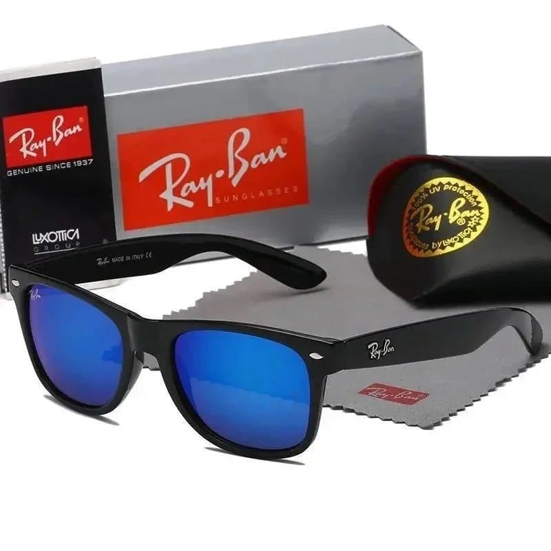 Ray-Ban Wayfarer Tortoise Shell — 二140 亮黑深蓝+配送盒