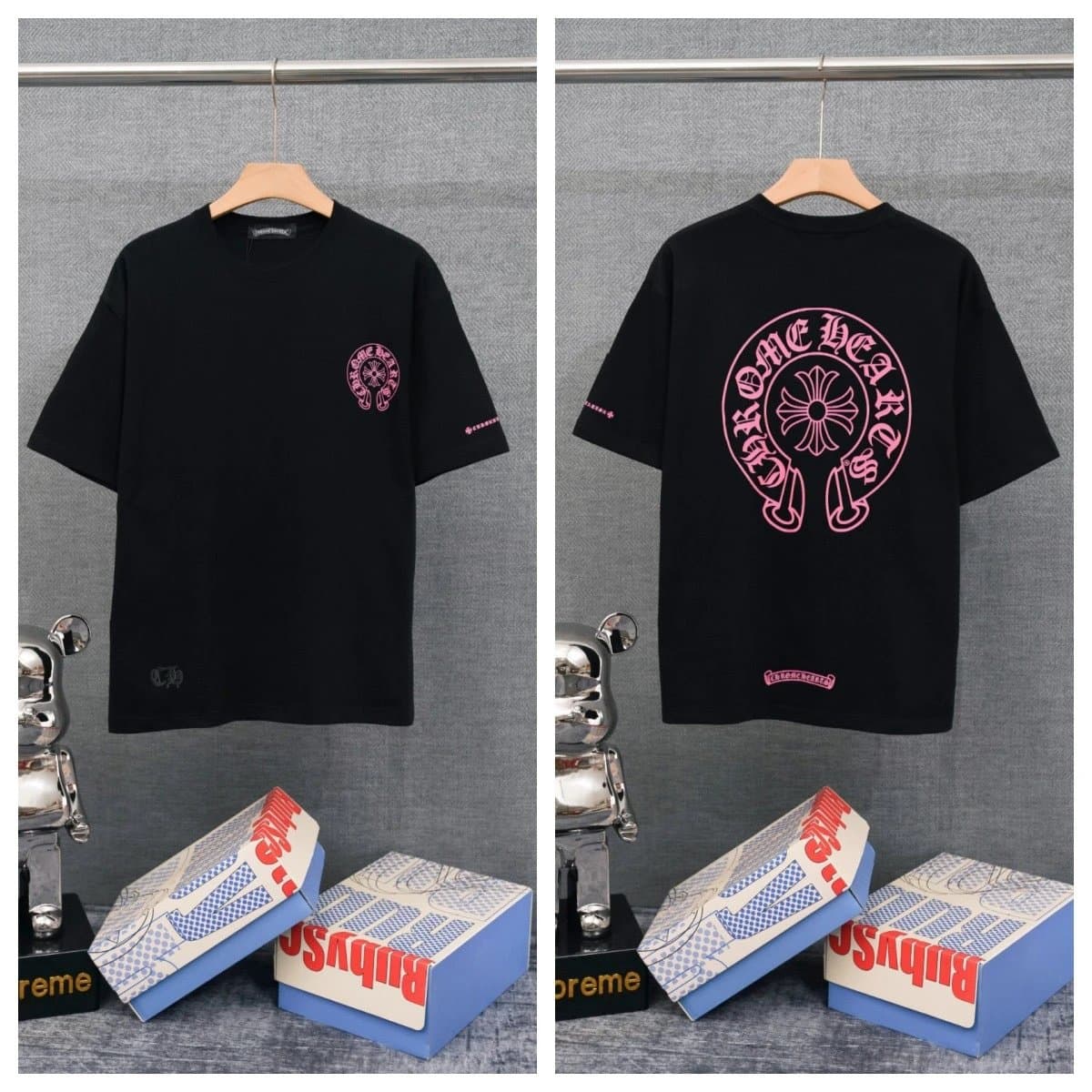 Fear of God Essentials Graphic Tee Essentials Logo — Chrome Hearts T-shirt*5
