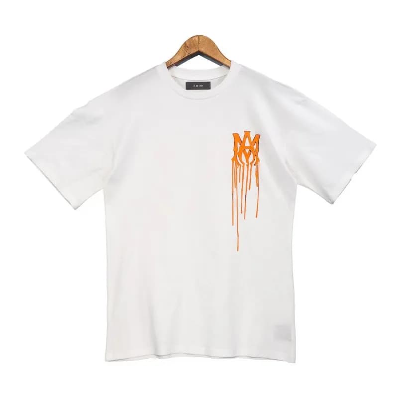 Amiri Graphic Tee Dripping Logo