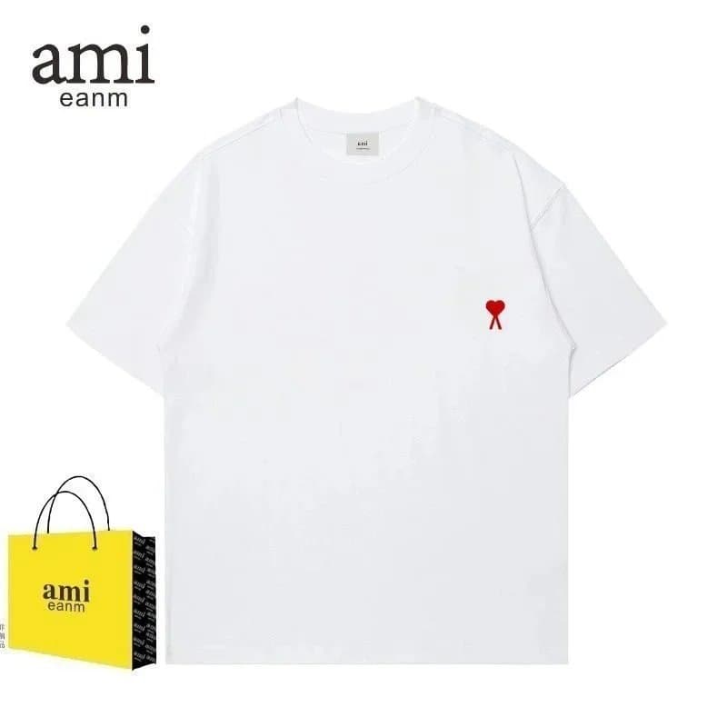 AMI Paris T-Shirt Red Heart Logo