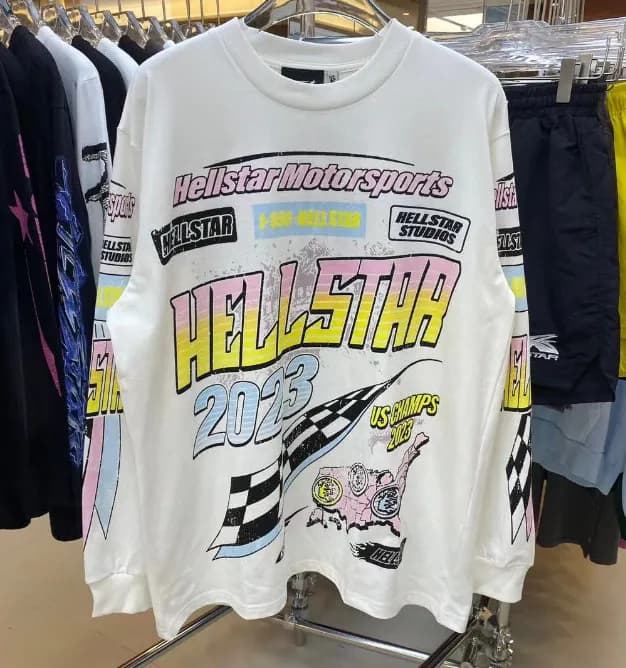 Hellstar Long Sleeve Tee Brain Helmet Graphic — 15