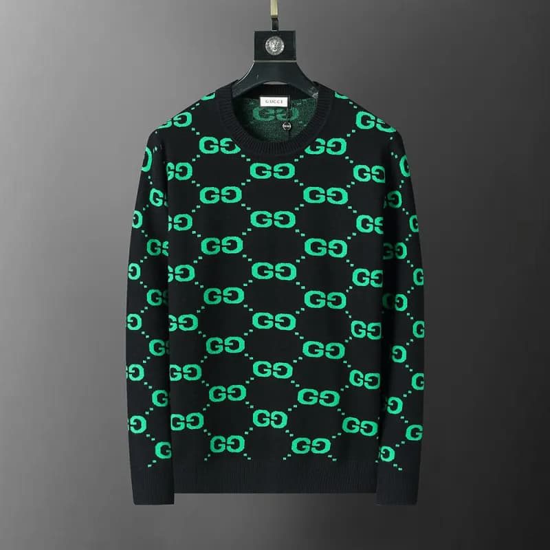 Givenchy Logo Knit Sweater Stripe Logo — 3112 black