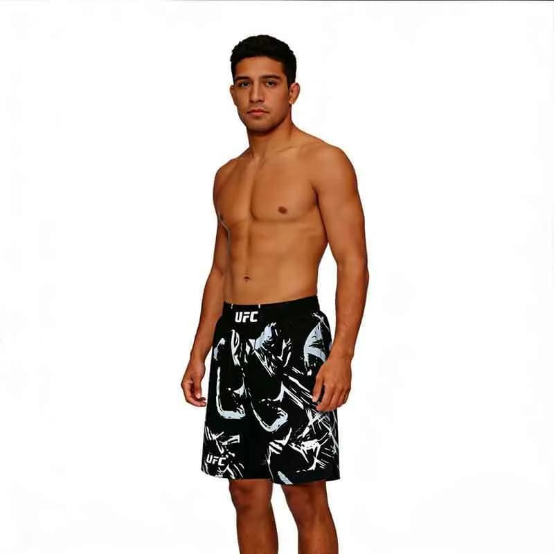 Fight Shorts Graphic Print