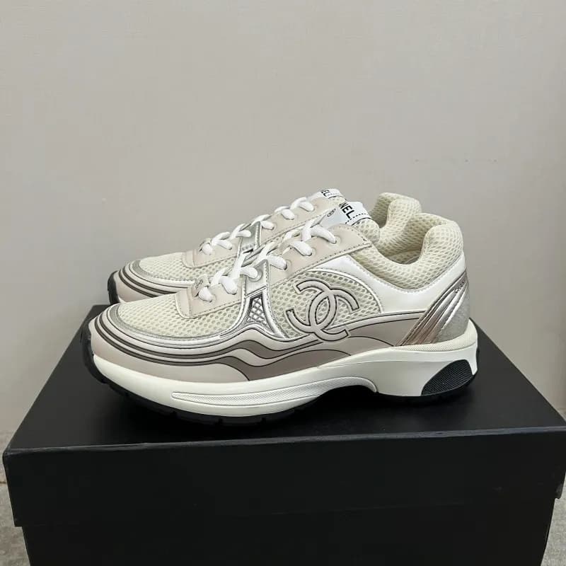 Chanel Runway Sneaker Metallic CC Logo