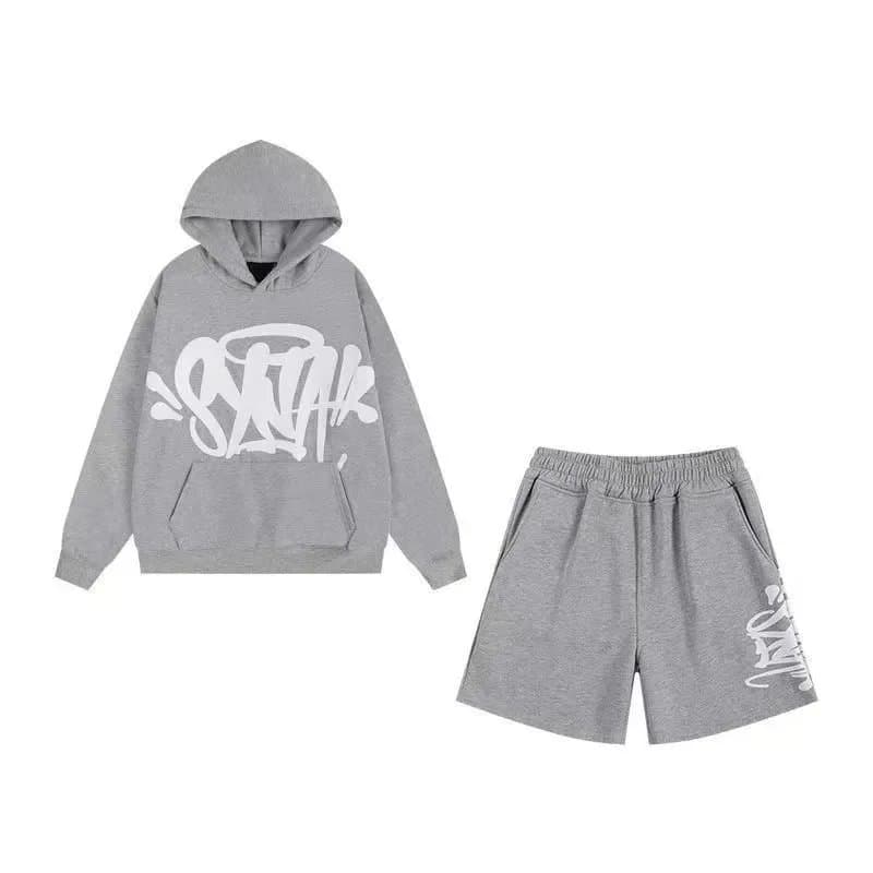 Stüssy Hoodie and Shorts Set Graffiti Logo