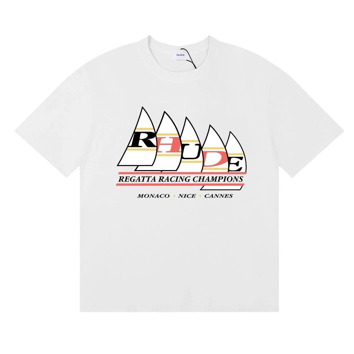 Rhude Graphic Tee Racing Logo — 50161白