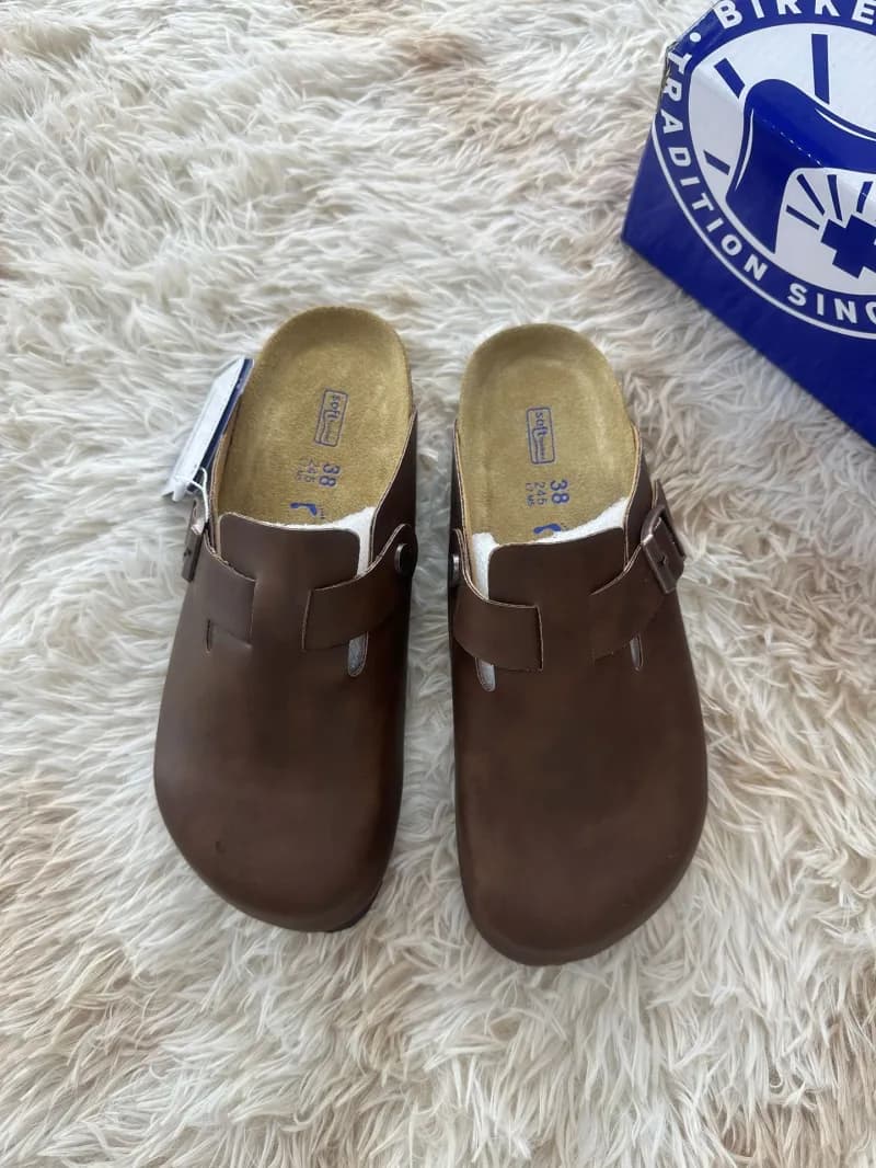Birkenstock Arizona Suede — Leather crazy horse brown