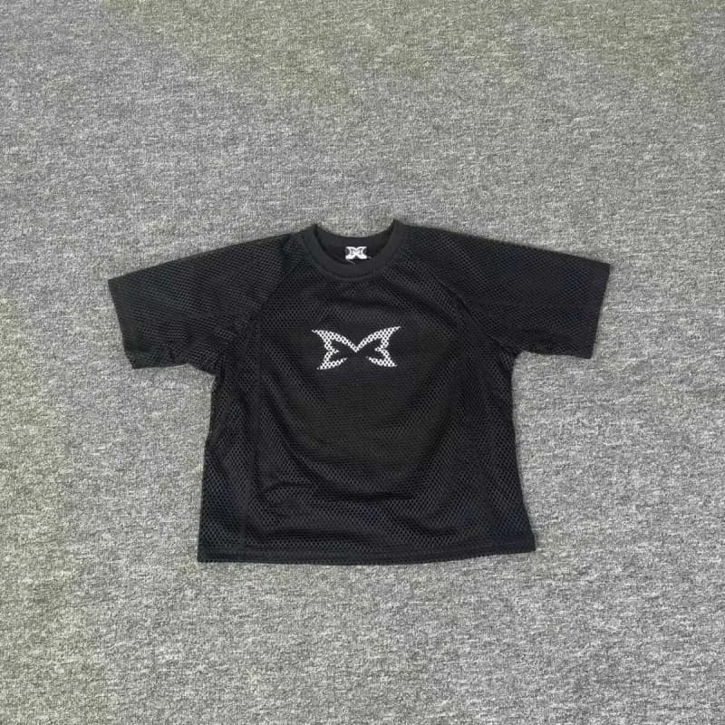 Balenciaga Mesh T-Shirt Logo Print