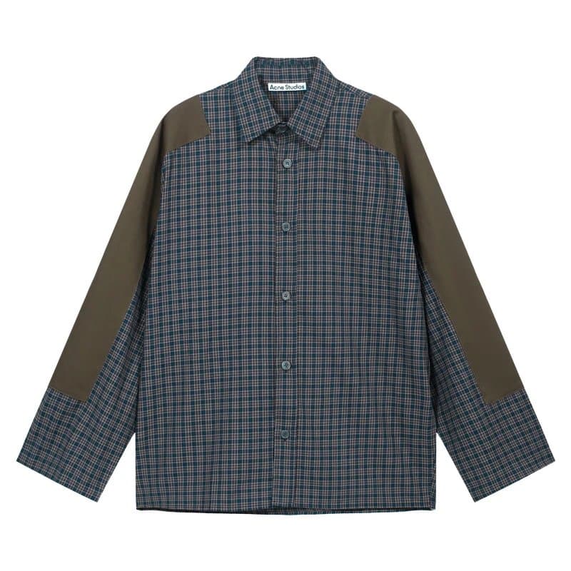Acne Studios Long-Sleeve Tee Script Logo — 蓝色（AC903271）