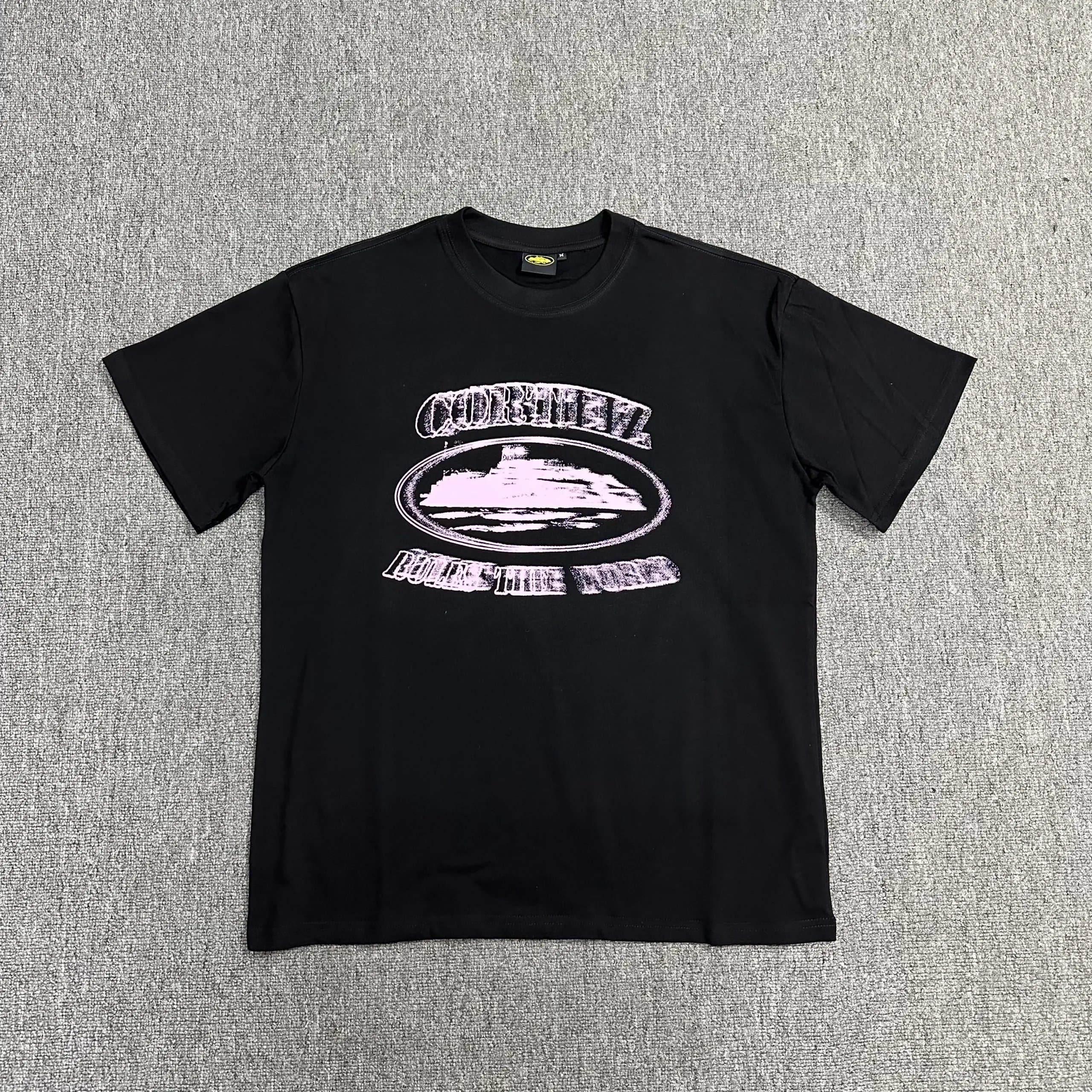 Corteiz Logo Tee Red Script — 4