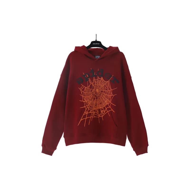 Broken Planet Hoodie Star Logo Appliqué — 185 红色