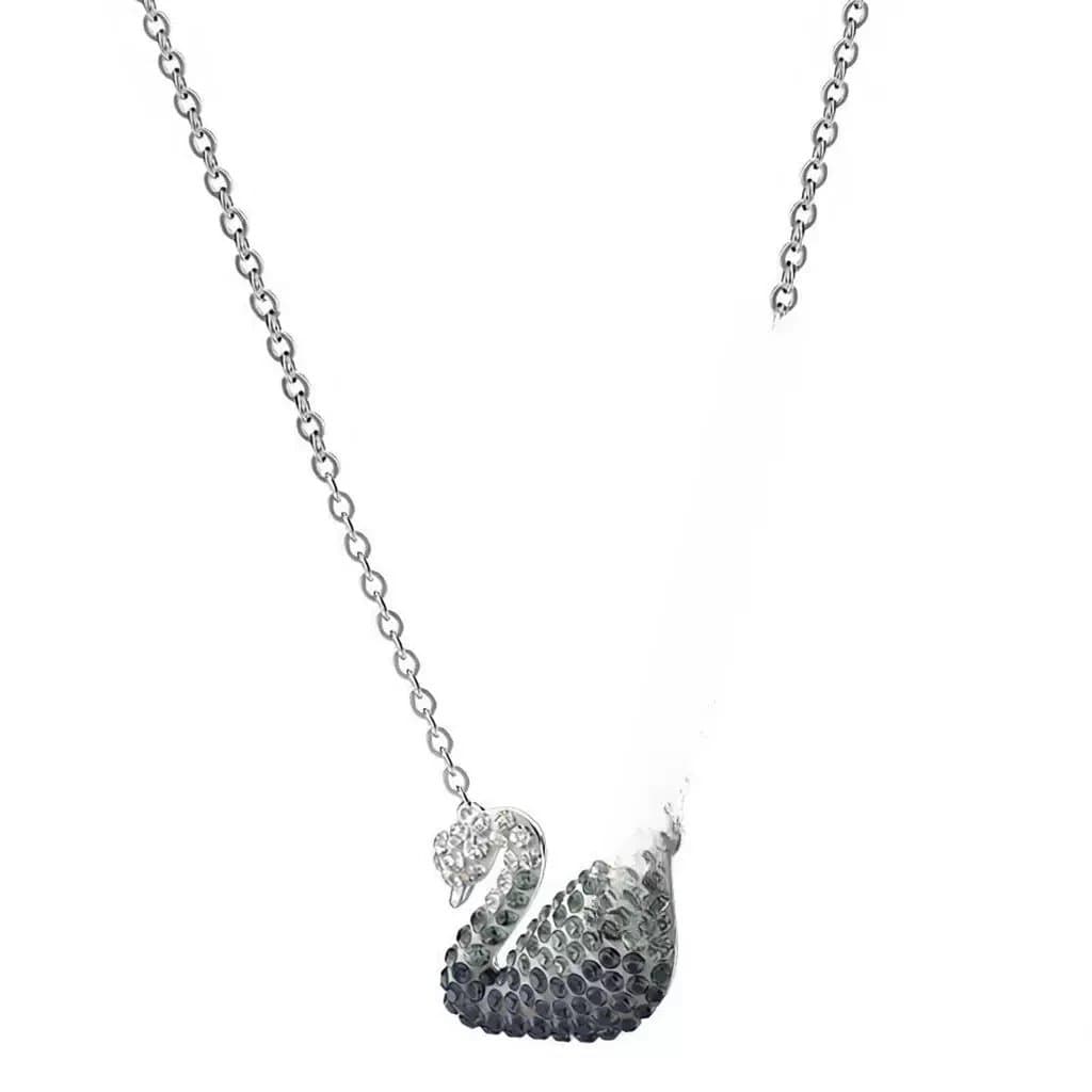 Swarovski Swan Pendant Crystal Pave