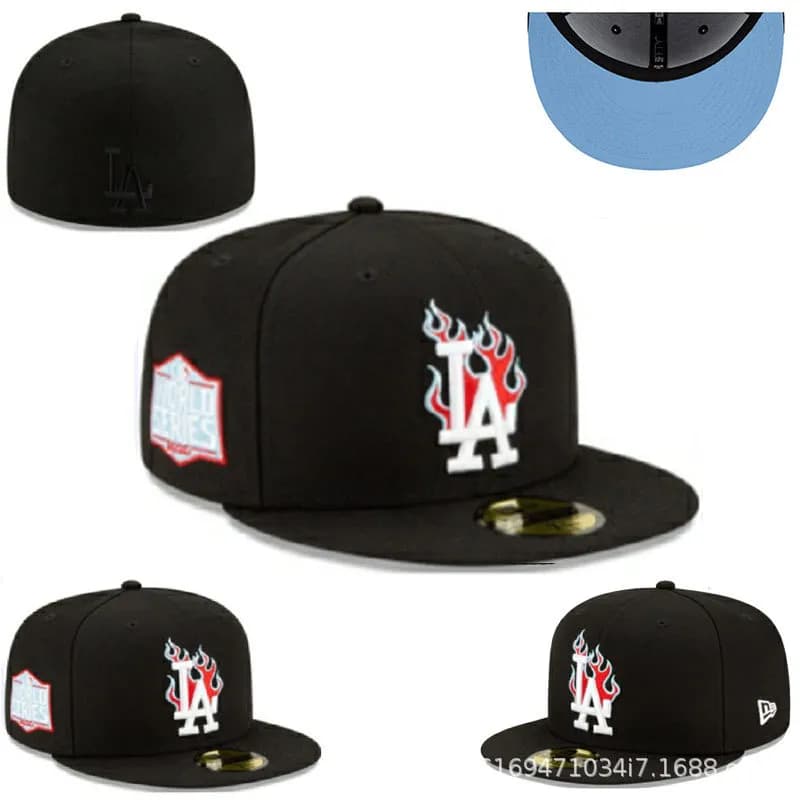 New Era × MLB 59FIFTY Fitted Cap LA Dodgers World Series Flame