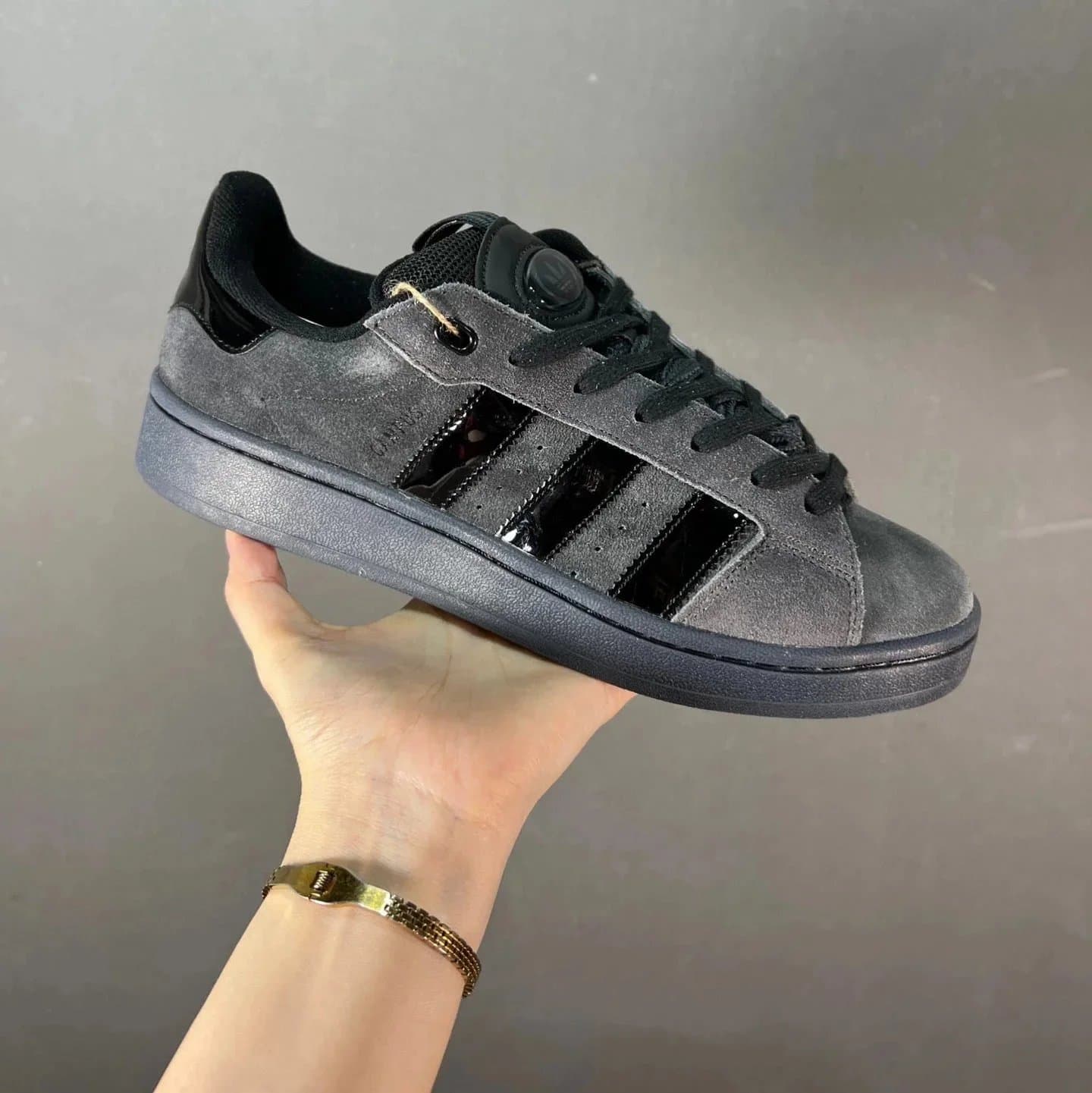 Adidas Campus Red White — 黑灰色