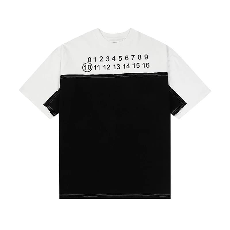 Maison Margiela Numbered Neck Tee White Numerals — 696