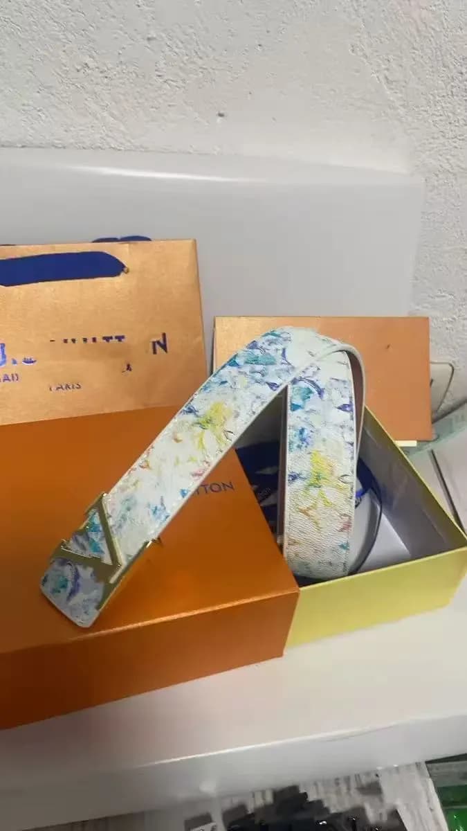 Louis Vuitton LV Belt Multicolor Monogram Print