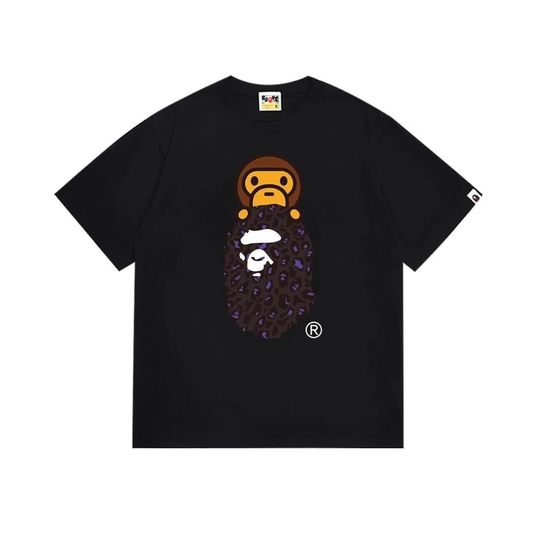 BAPE Ape Head Tee White Logo — 167黑紫
