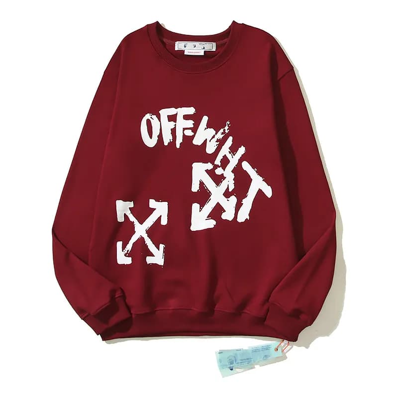 Off-White Crewneck Sweatshirt Arrow Print