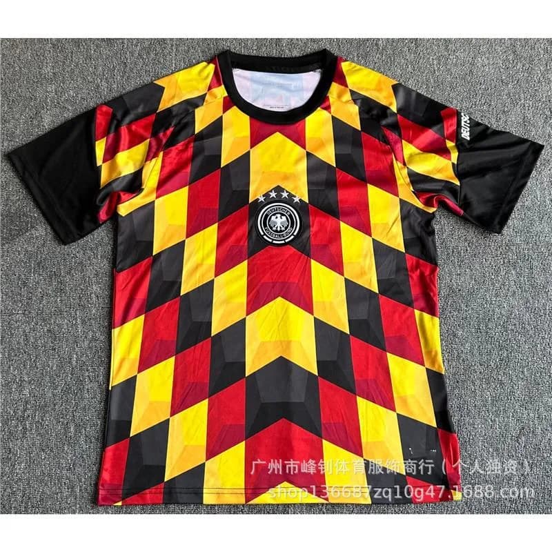 Adidas Germany National Team Jersey Geometric Diamond Pattern