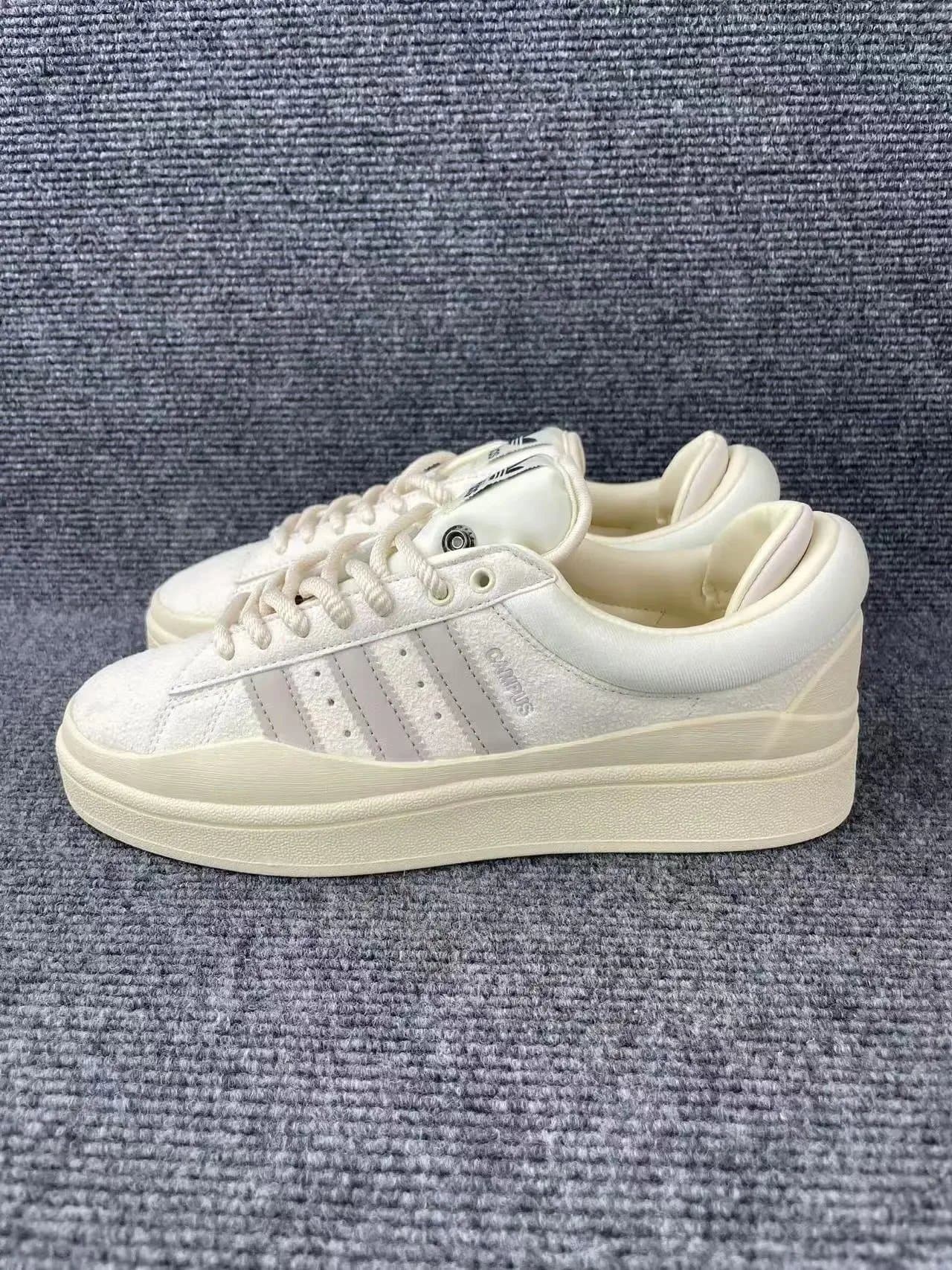 Adidas Campus Black White — 米黄