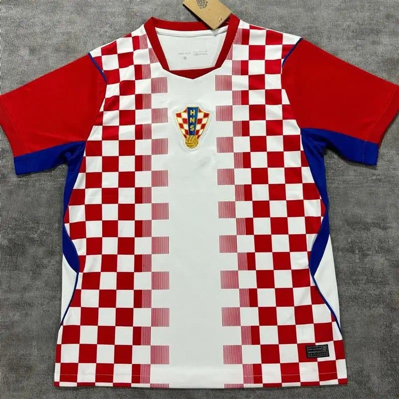 Adidas Belgium National Team Home Jersey Flame Pattern — 26-27克罗地亚主场