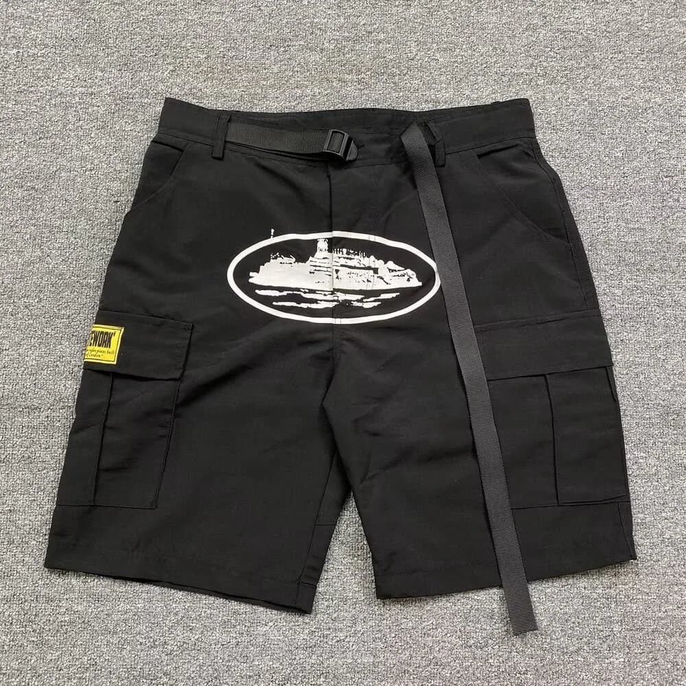 Corteiz Cargo Shorts Island Print