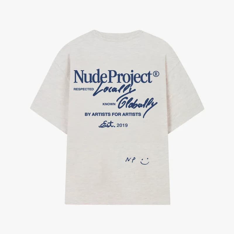 Nude Project Graphic Tee Respected Locally Known Globally