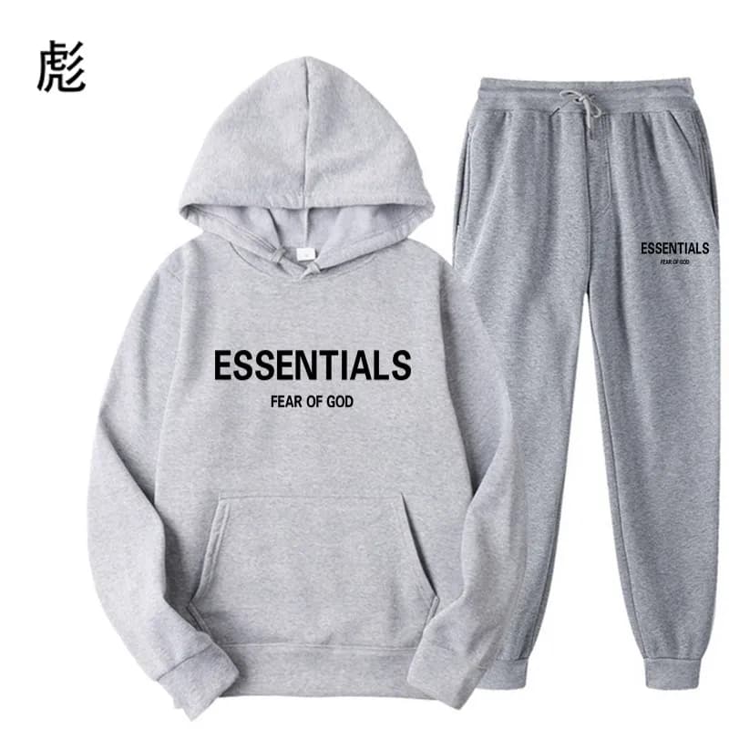 Fear of God Essentials Hoodie and Joggers Set Essentials Logo
