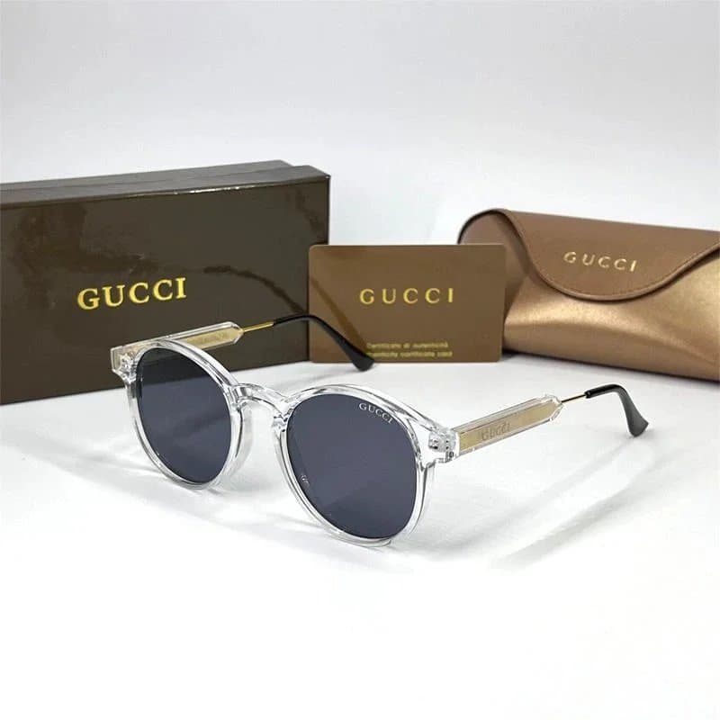 Gucci Round Sunglasses Crystal Frame